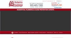 Desktop Screenshot of mcadamsplumbing.com